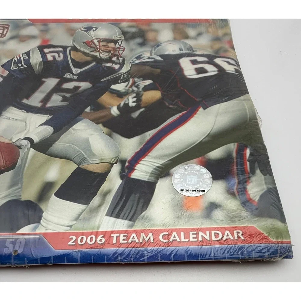 New England Patriots 2006 Team Calendar Tom Brady John F Turner NFL Sealed K110